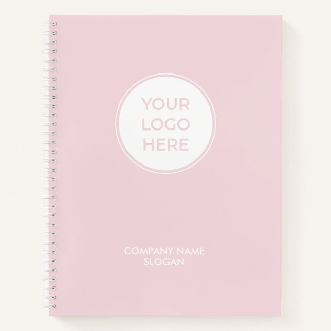 Carnet Logo Simple Pink Business (Devant)