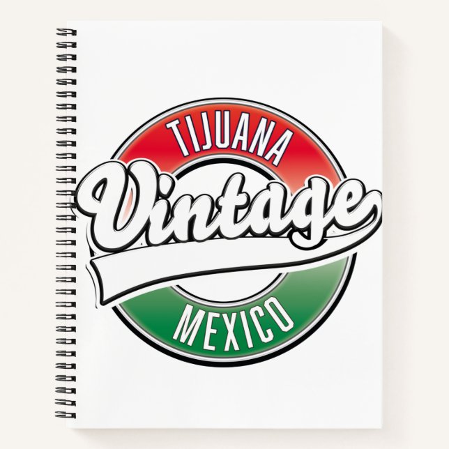 Carnet Logo vintage de Tijuana mexique. (Devant)