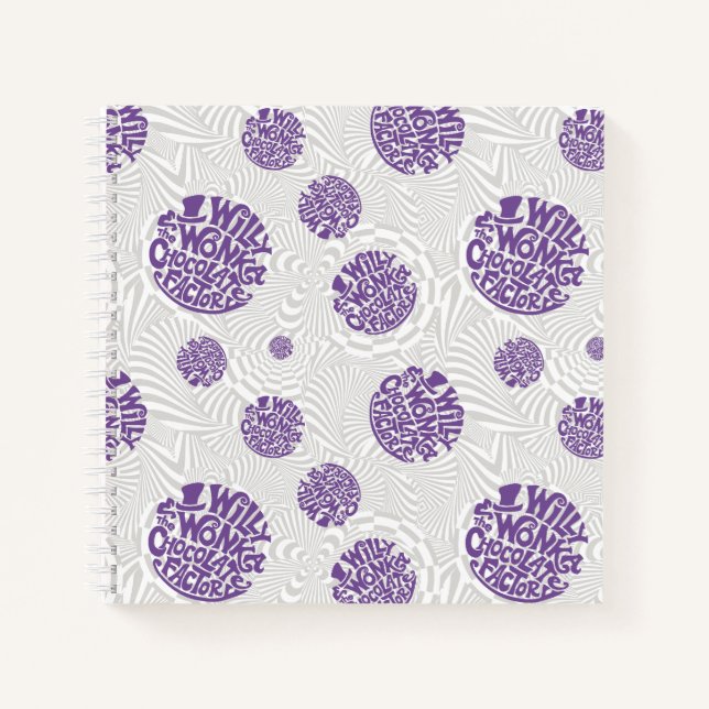 Carnet Logo Willy Wonka Psychedelic Graphisme (Devant)