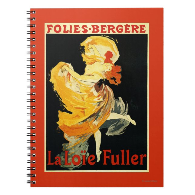 Carnet Loie Fuller au théâtre Folies-Bergere (Devant)