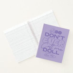 Carnet Lola "Ne m'appelle jamais poupée"