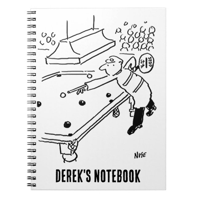 Carnet Lollipop Man joue à Snooker (Devant)