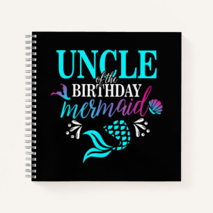 Carnet L'Oncle De La Famille De La Sirène D'Anniversaire