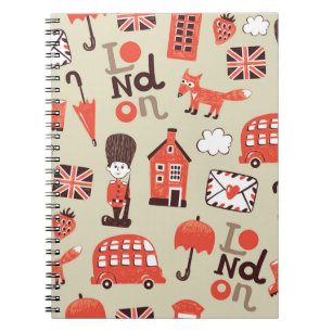 Carnet London Childish : Conception Motif amusante