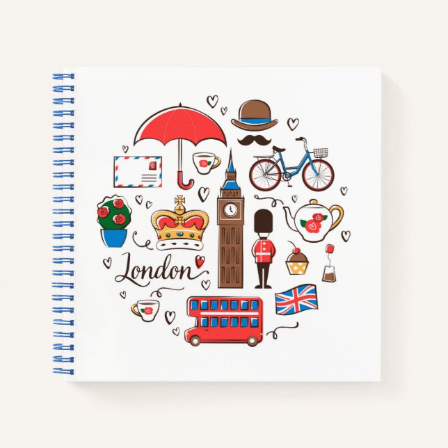 Carnet London Doodles (Devant)