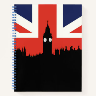 Carnet Londres Skyline Le drapeau britannique