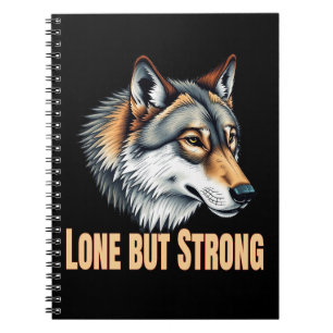 Carnet Lone But Strong Wolf