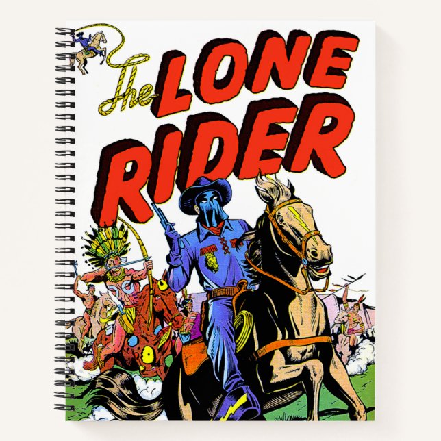 Carnet Lone Rider Et Les Comics Vintages Apache (Devant)