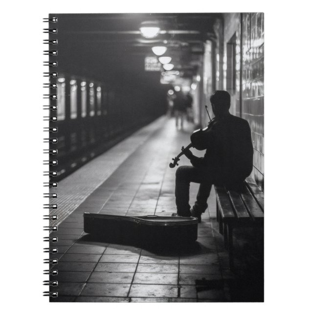 Carnet Longuement Violoniste Du Métro (Devant)