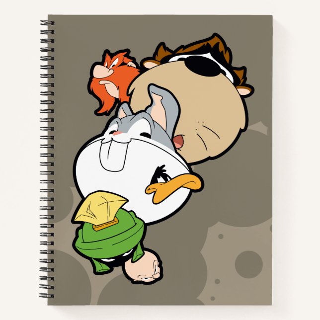 Carnet LOONEY TUNES™ Têtes massives stylisées (Devant)