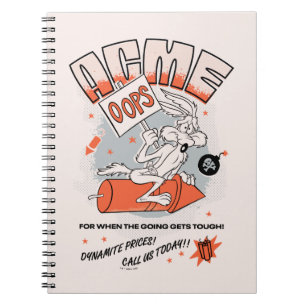 Carnet LOONEY TUNES™ WILE E. COYOTE™ ACME Dynamite