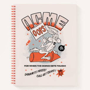 Carnet LOONEY TUNES™ WILE E. COYOTE™ ACME Dynamite