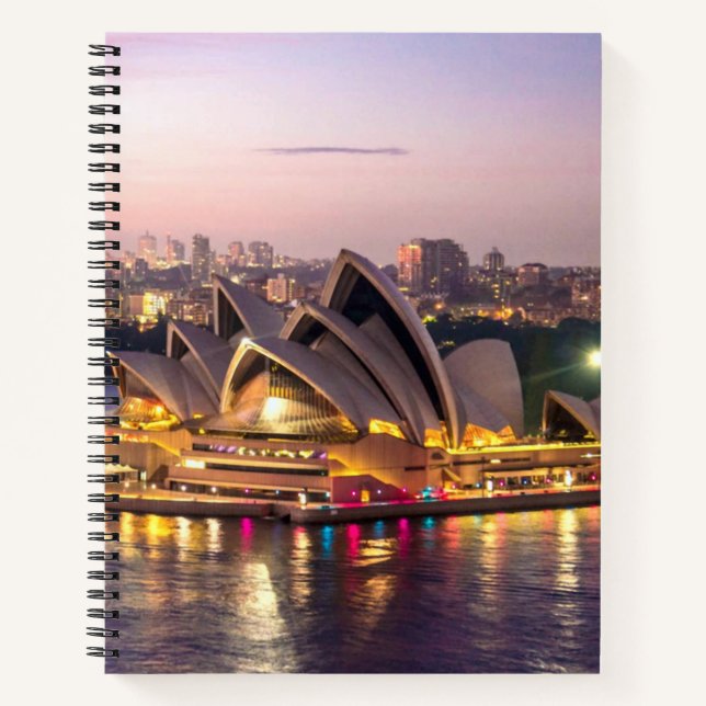 Carnet L'Opéra de Sydney en soirée (Devant)