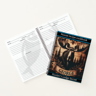 Carnet L'orignal en bois met en valeur le charme nature