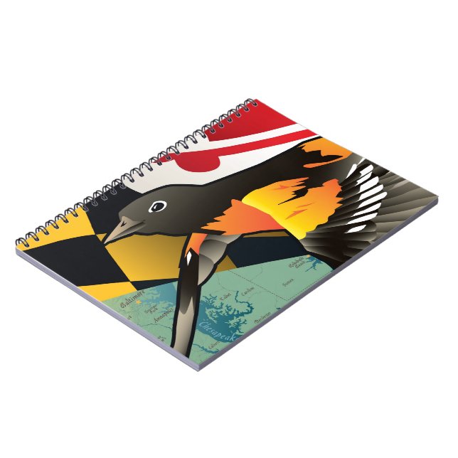 Carnet Loriot de citoyen, oiseau d'état du Maryland (Côté gauche)