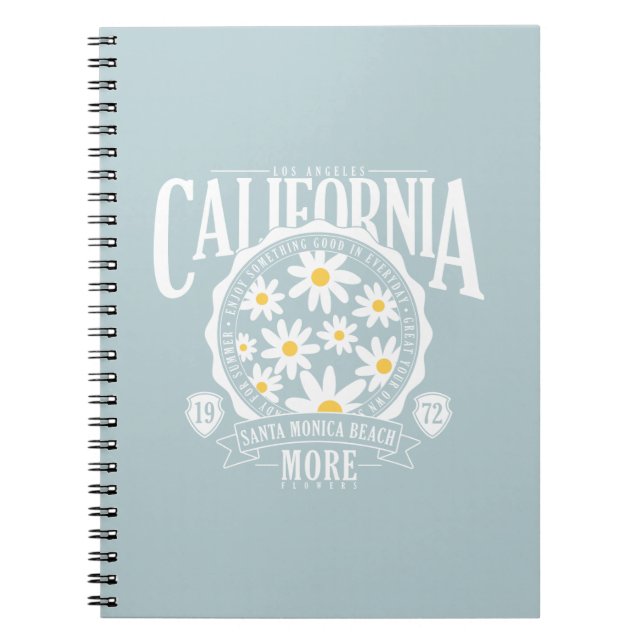 Carnet Los Angeles California Floral Graphic (Devant)