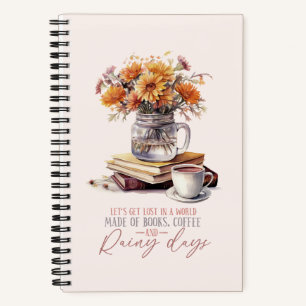 Carnet Lost - Livres, café et pluie Rustic