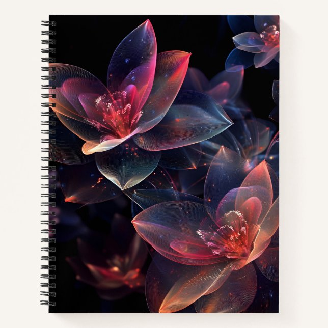 Carnet Lotus Cosmique Céleste en Fleur (Devant)