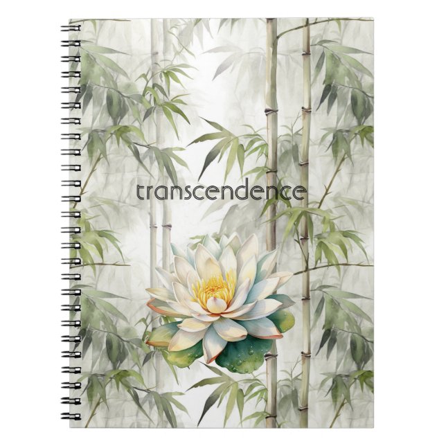 Carnet Lotus de Transcendance Bambou Sérénité Bouddhisme (Devant)