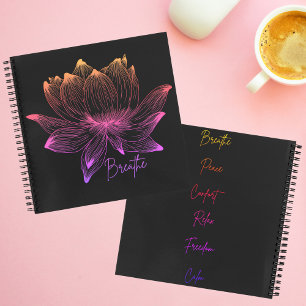 Carnet Lotus Fleur Yoga Méditation Amateurs