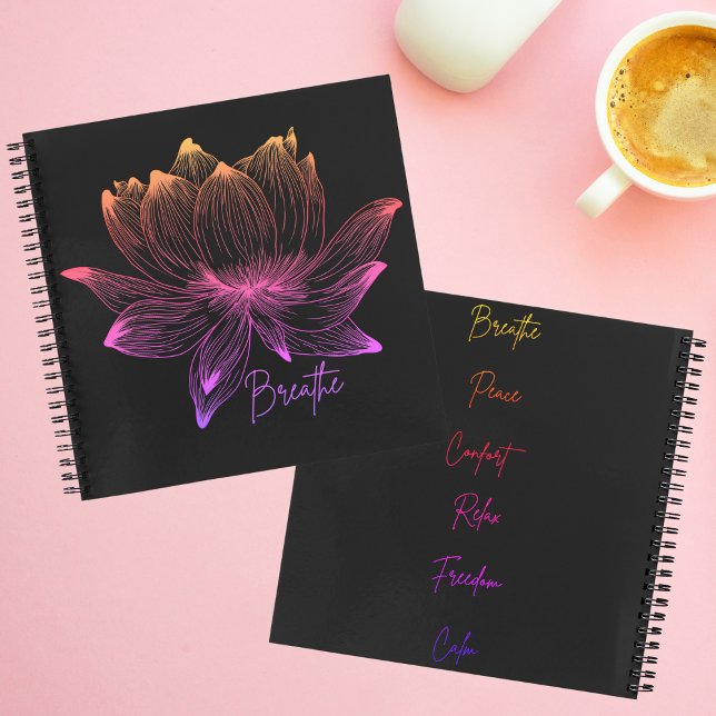 Carnet Lotus Fleur Yoga Méditation Amateurs (Créateur téléchargé)
