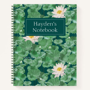 Carnet Lotus Lagoon Motif - Le Lotus Blanc