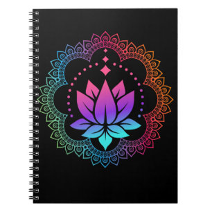Carnet Lotus Mandala Spirituel Reiki Master Yoga Chakra