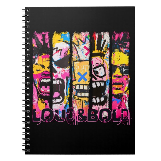 Carnet Loud & Bold - Graffiti Street Art Design (Devant)