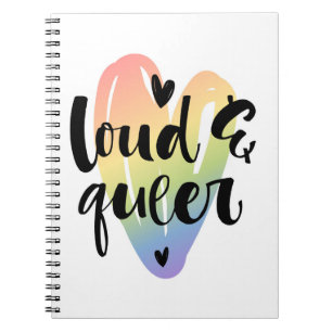 Carnet Loud & Queer Coeur aquarelle