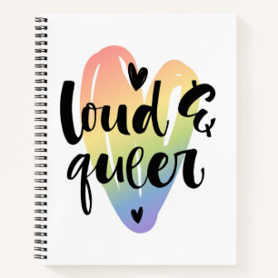 Carnet Loud & Queer Coeur aquarelle