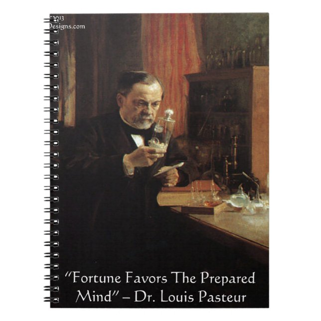Carnet Louis Pasteur "Fortune" Citation Cadeaux & Tee - s (Devant)