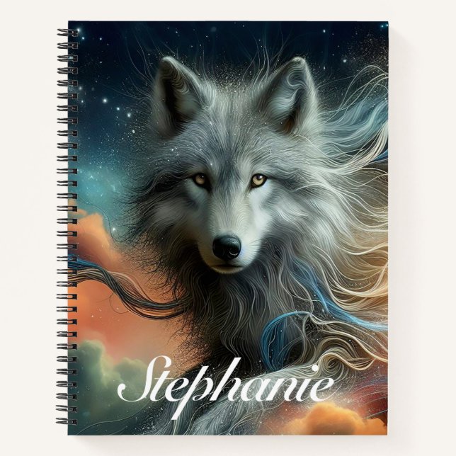 Carnet Loup artistique (Devant)