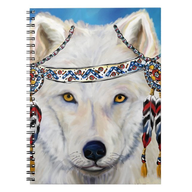 Carnet Loup Blanc (Devant)