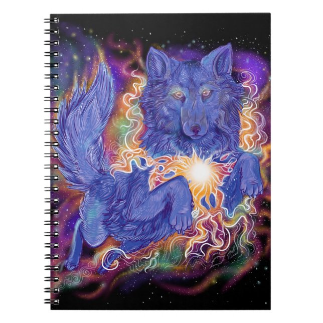 Carnet Loup cosmique (Devant)