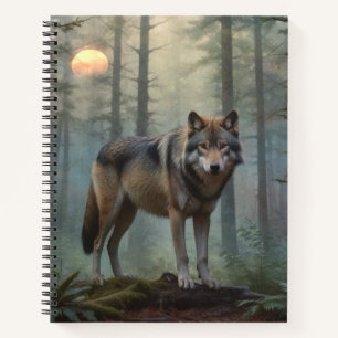 Carnet Loup dans la forêt