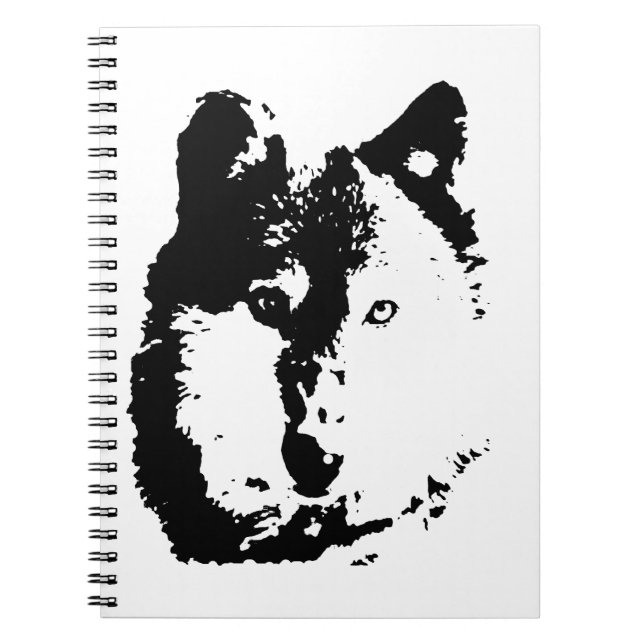 Carnet Loup d'art pop (Devant)
