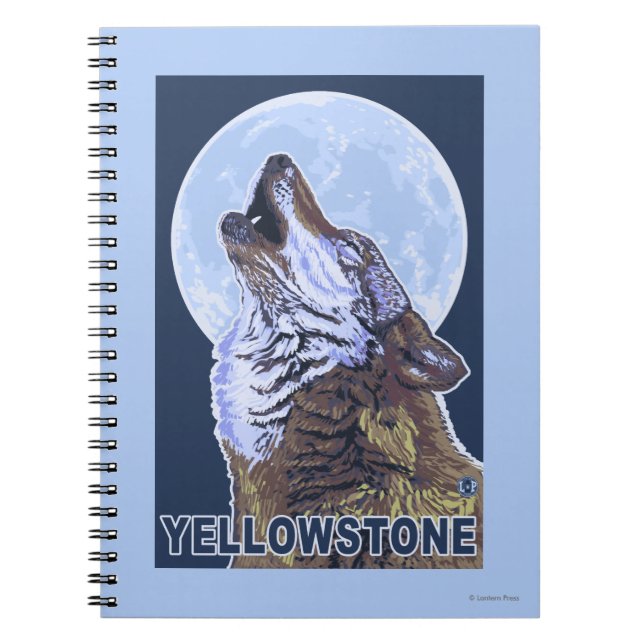 Carnet Loup de YellowstoneHowling (Devant)