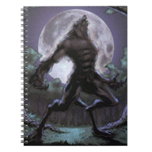Carnet Loup-garou hurlant à la lune