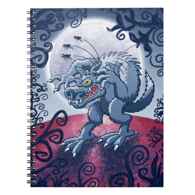 Carnet Loup-garou rayant les puces éffrayantes (Devant)