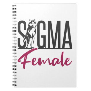 Carnet Loup solitaire féminin de Sigma