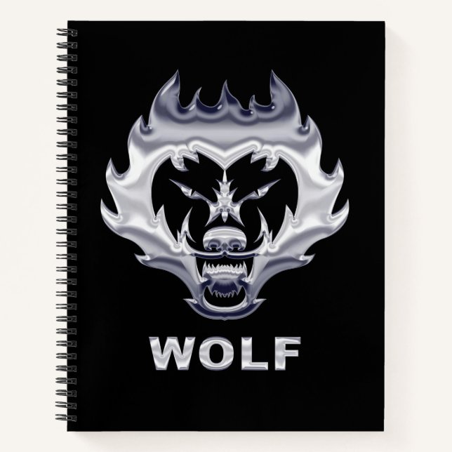 Carnet Loup surréaliste (Devant)