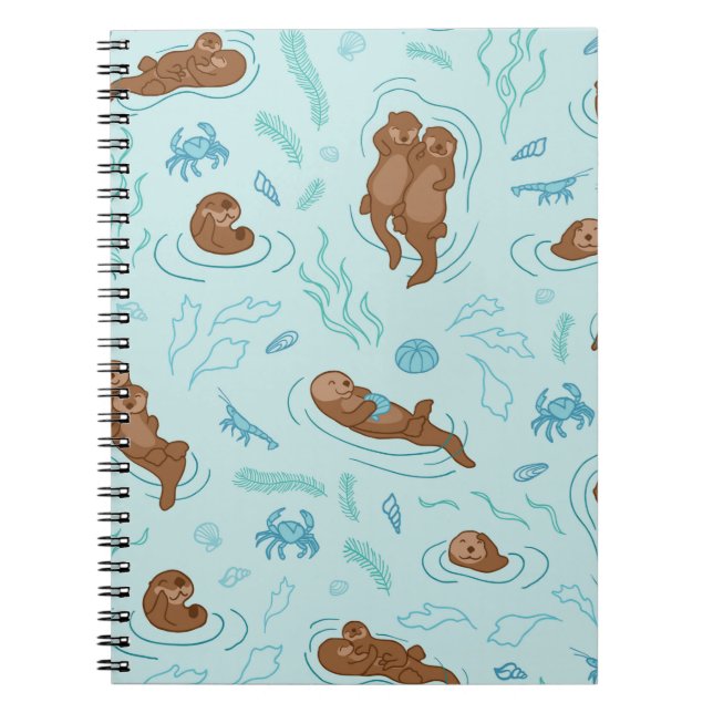 Carnet Loutre amusant clair (Devant)