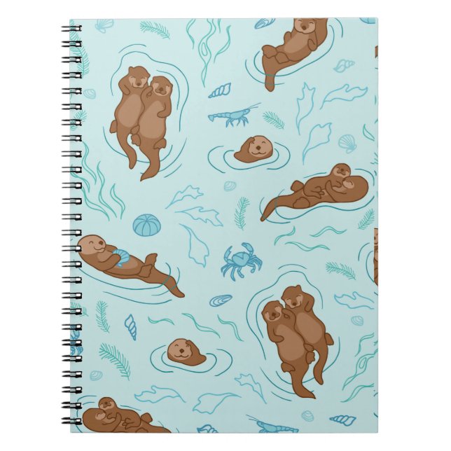 Carnet Loutre amusant clair (Devant)