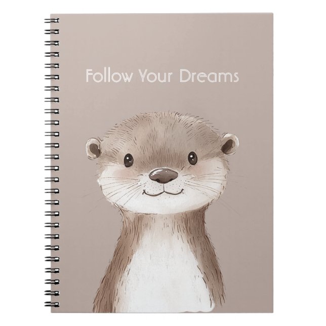 Carnet Loutre Suivez Vos Rêves (Devant)