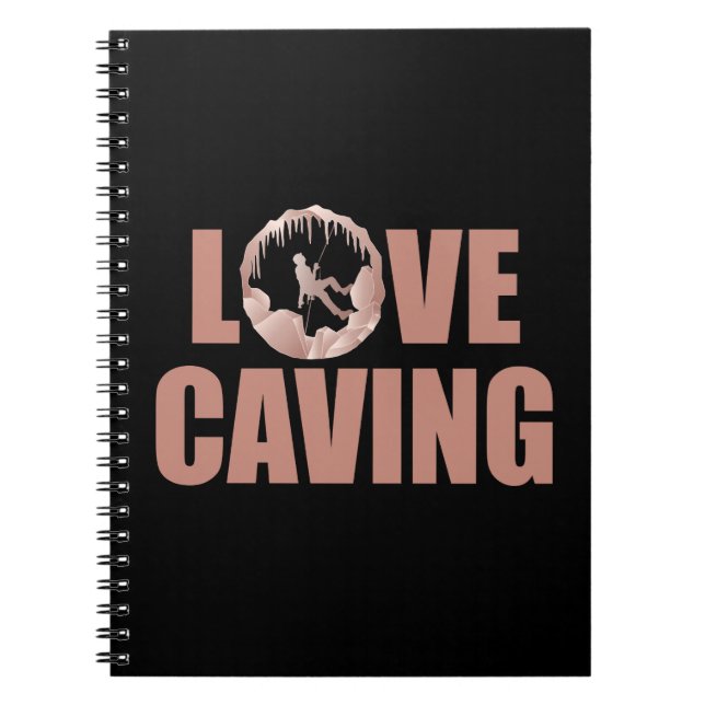 Carnet Love Caving - Exploration des grottes Spéléologie (Devant)