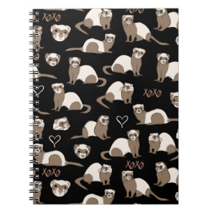 Carnet Love Ferrets - Noir