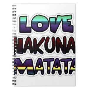 Carnet Love Hakuna Matata Cadfts