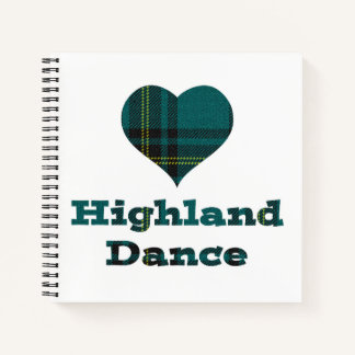 Carnet Love Highland Dance (tartan sur le dos)