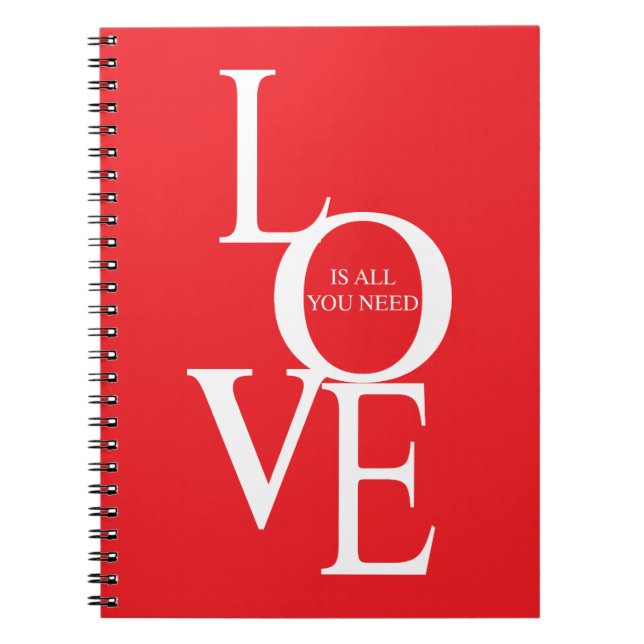 Carnet Love is all you need (Devant)