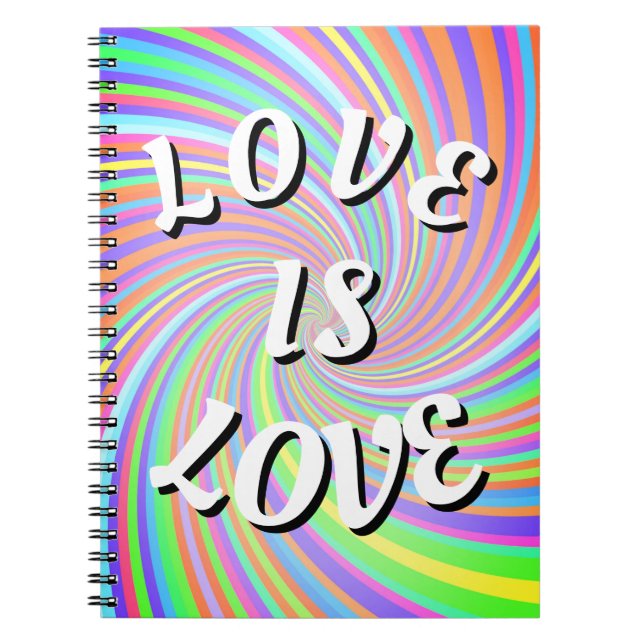 Carnet Love Is Love Fierté (Devant)